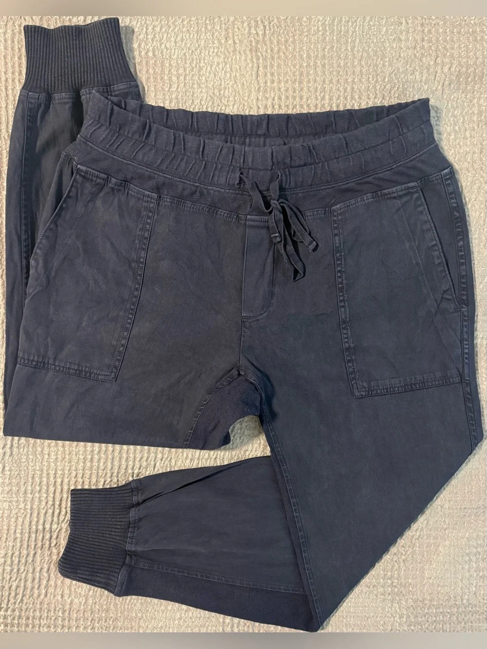 James Perse Standard Mixed Media Jogger Pants Mens Sz 3 (L) Vintage Black Cotton